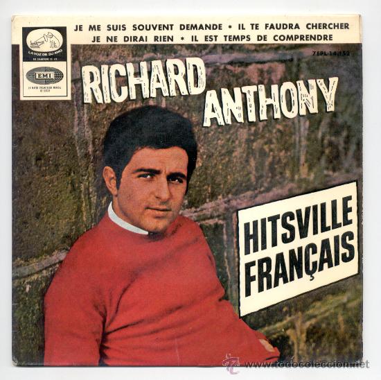 Discos de vinilo: SINGLE - RICHARD ANTHONY. - Foto 1