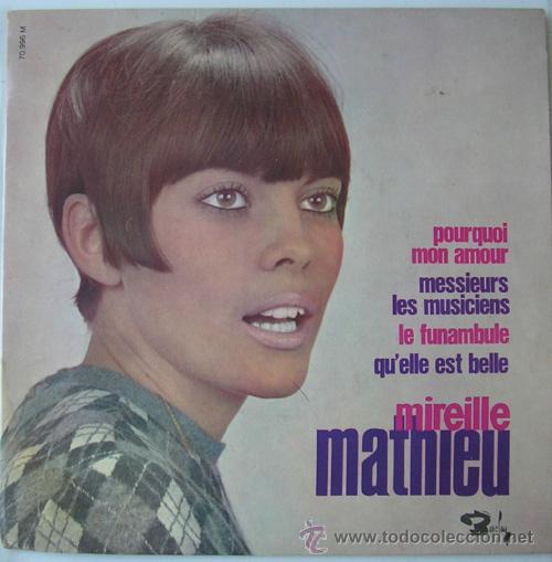 Discos de vinilo: MIREILLE MATHIEU - EP BARCLAY FRANCES - POURQUOI MON AMOUR - Foto 1