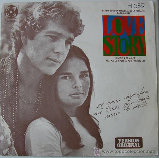 Discos de vinilo: LOVE STORY - SINGLE DE 1971 - Foto 1