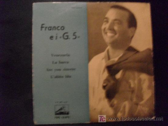 Discos de vinilo: Disco single de Franco e i - Foto 1