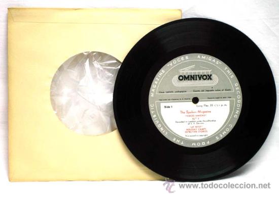 Discos de vinilo: The spoken Magazine Voces amigas n&ordm; 1 Up west, Holiday camps, Flight deck, English by TV Omnivox