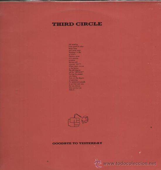 Discos de vinilo: third circle- goodbye to yesterday - Foto 1