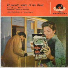 Discos de vinilo: HEMUT ZAHACARIAS - EL PUENTE SOBRE EL RIO KWAI *** POLYDOR EP 1958. Lote 17326620