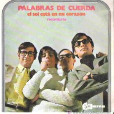 Discos de vinilo: PALABRAS DE CUERDA - EL SOL ESTA EN MI CORAZON ** MOVIE PLAY PROMOCIONAL 1970. Lote 19844106