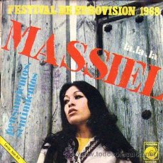 Discos de vinilo: MASSIEL - LA, LA, LA / PENSAMIENTOS, SENTIMIENTOS FESTIVAL DE EUROVISION 1968 SINGLE 45 RPM 