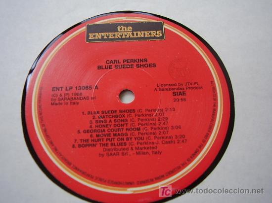 Discos de vinilo: Carl Perkins Blue Suede Shoes - Foto 3