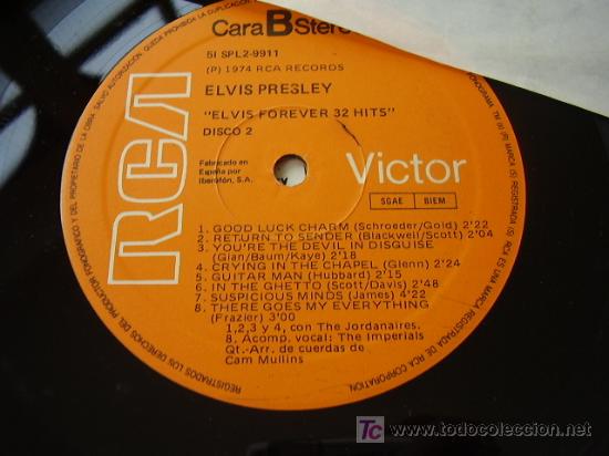 Discos de vinilo: Elvis Forever 32 Hits 2 LP&acute;S - Foto 6