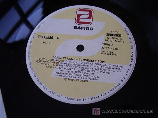Discos de vinilo: Carl Perkins Tennessee bop - Foto 3