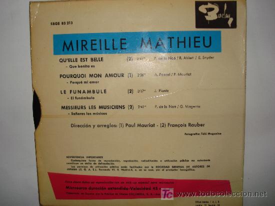 Discos de vinilo: MIREILLE MATHIEU - Foto 2