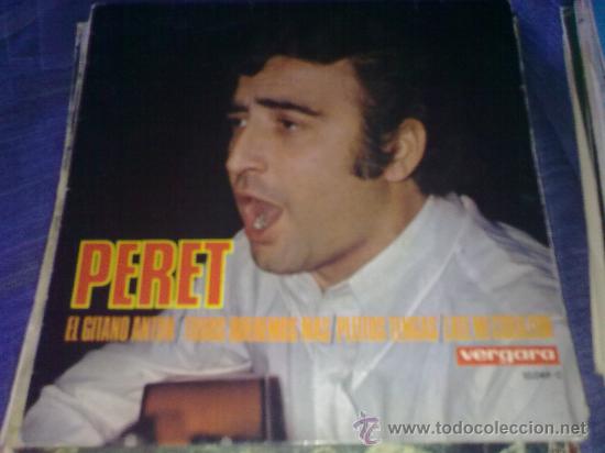 Discos de vinilo: Funda Vac&iacute;a de... Peret - El gitano ant&oacute;n (Ep, Vergara, 1968) - Foto 1