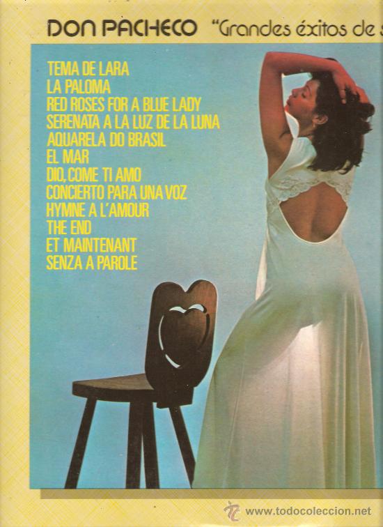 Discos de vinilo: LP  DON PACHECO - GRANDES EXITOS DE SIEMPRE - Foto 1