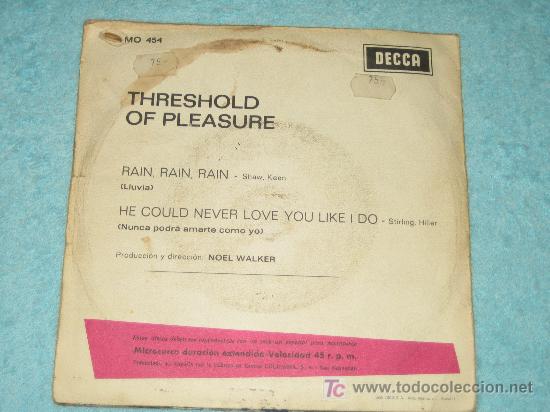 Discos de vinilo: THRESHOLD OF PLEASURE - 1968 - Foto 2