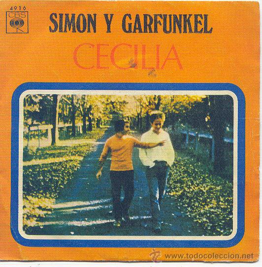Discos de vinilo: SIMON & GARFUNKEL SINGLE CECILIA 1970 CBS SPA - Foto 1