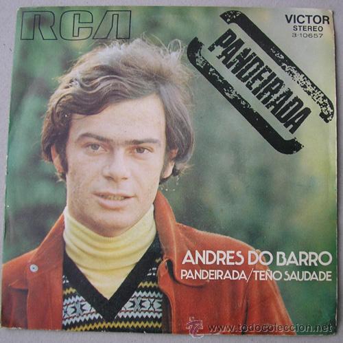 Discos de vinilo: ANDRES DO BARRO - PANDEIRADA - SINGLE RCA 1971 - Foto 1