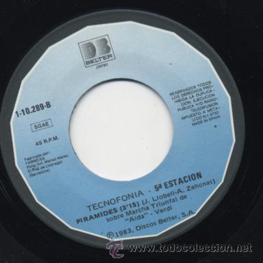 Discos de vinilo: Tecnofonia - 5&ordf; Estaci&oacute;n - Foto 3