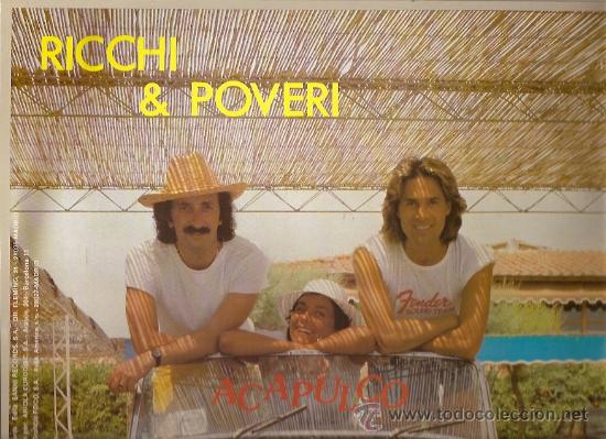 Discos de vinilo: RICCHI & POVERI MAXI-SINGLE CANTAN EN ESPAÑOL SELLO SANNY RECORDS AÑO 1984. - Foto 2 - 17758329