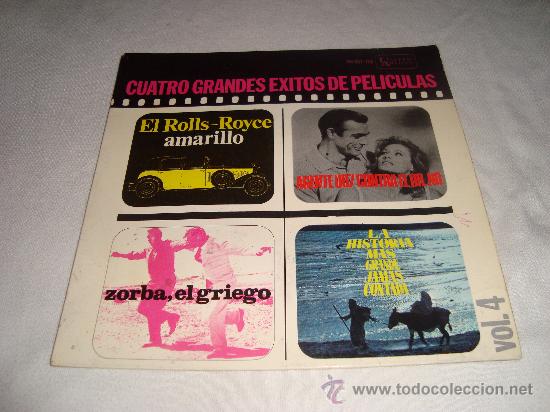 Discos de vinilo: VINILO 4 GRANDES EXITOS DE PELICULA - Foto 1