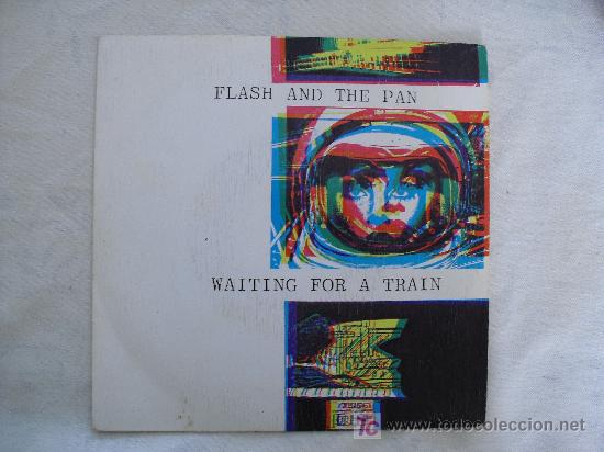 Discos de vinilo: Flash and the pan - Waiting for a train. Single Epic 1983 - Foto 1