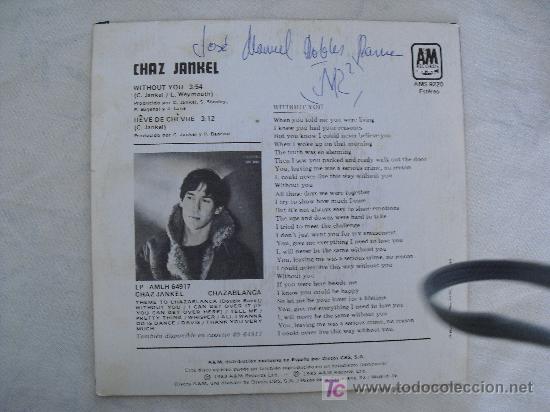 Discos de vinilo: Chaz Jankel - without you -reve de chevre - Foto 2