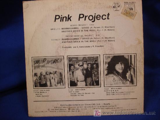Discos de vinilo: PINK PROJECT - MAMMAGAMMA - CBS 1982 - Foto 2