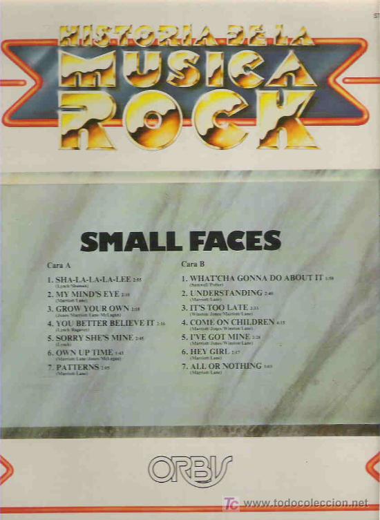 Discos de vinilo: SMALL FACES - LP HISTORIA DEL ROCK ** - Foto 2