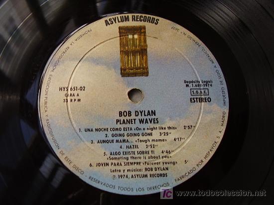 Discos de vinilo: Planet Waves  Bob Dylan - Foto 4
