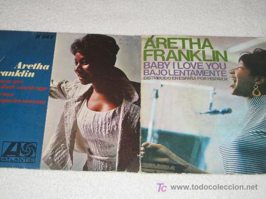 Discos de vinilo: ARETHA FRANKLIN - LOTE DE DOS SINGLES - Foto 1