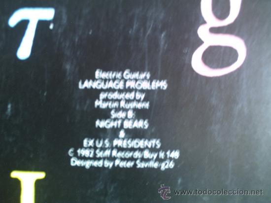 Discos de vinilo: ELECTRIC GUITARS ---- LANGUAGE PROBLEMS - MAXI SINGLE - Foto 2