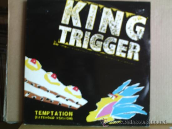 Discos de vinilo: KING TRIGGER ---- TEMPTATION - MAXI SINGLE - Foto 1