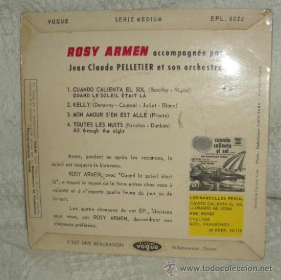 Discos de vinilo: DISCO DE ROSY ARMEN - Foto 2