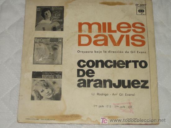 Discos de vinilo: MILES DAVIS - CONCIERTO DE ARANJUEZ - 1966 - Foto 2