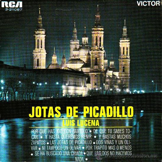 Discos de vinilo: EP LUIS LUCENA JOTAS DE PICADILLO REGIONAL - Foto 1