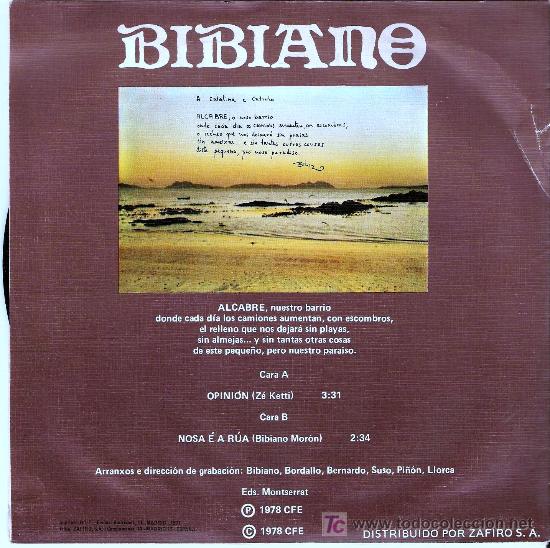 Discos de vinilo: SINGLE DE BIBIANO - Foto 2