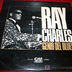 Discos de vinilo: LP - RAY CHARLES - GENIO DEL BLUES. Lote 25727283