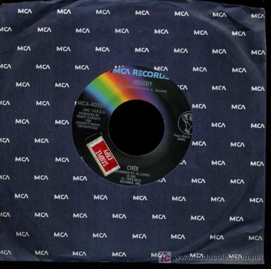 Discos de vinilo: Cher - Melody / Half breed - Single 1973 - Sample copy - Foto 1