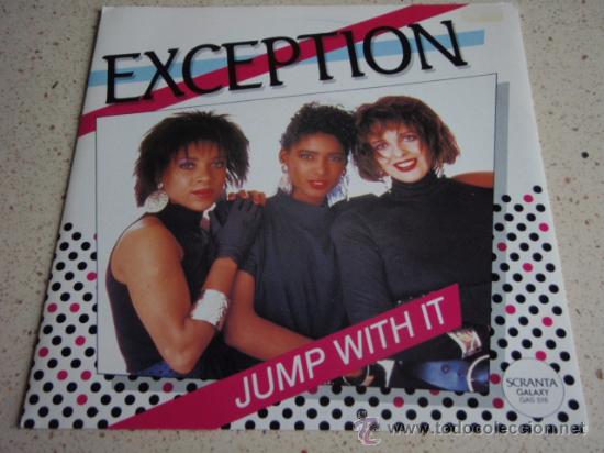 Discos de vinilo: EXCEPTION  ( JUMP WITH IT    2 VERSIONES )   1987  SINGLE45  GALAXY - Foto 1