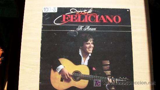 Disques de vinyle: JOSE FELICIANO-TE AMARE-LP 1986-