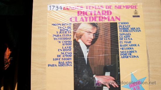 Discos de vinilo: RICHARD CLAYDERMAN-TEMAS DE SIEMPRE - Foto 1