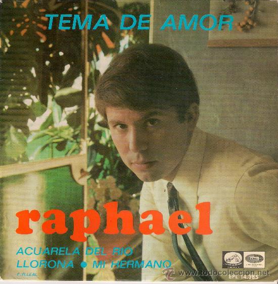 Discos de vinilo: RAPHAEL - TEMA DE AMOR - LA VOZ DE SU AMO 1967 - E.P. EPL 14.385 - Foto 1