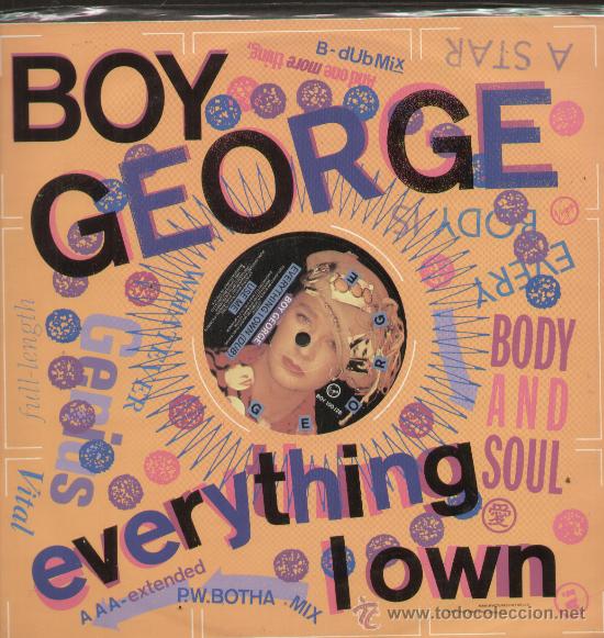 Discos de vinilo: Boy George-everything i own - Foto 1