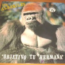 Discos de vinilo: LOS ALBAÑILES - OBJETIVO TU HERMANA - LP - FONOMUSIC 1992 SPAIN 89.3070 CON LETRAS - NUEVO. Lote 26251011
