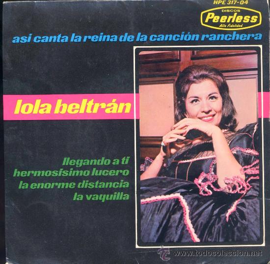 Disques de vinyle: LOLA BELTR&Aacute;N.-AS&Iacute; CANTA LA REINA DE LA CANCI&Oacute;N RANCHERA