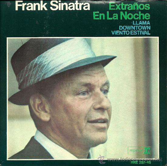 Discos de vinilo: FRANK SINATRA &rdquo;EXTRA&Ntilde;OS EN LA NOCHE&rdquo; SINGLE VINILO - Foto 1