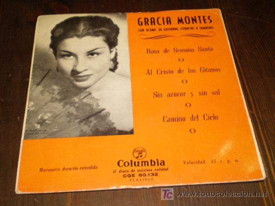 Discos de vinilo: SINGLE VINILO DE GRACIA MONTES - Foto 1