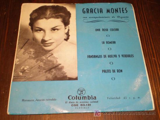 Discos de vinilo: SINGLE VINILO DE GRACIA MONTES - Foto 1