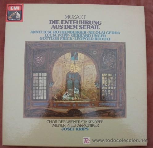 Discos de vinilo: EMI - MOZART - EL SECUESTRO DEL SERAIL - KRIPS - NM - Foto 1