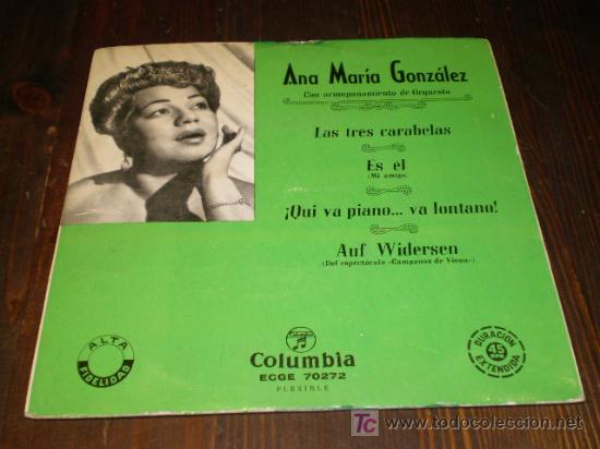 Discos de vinilo: SINGLE DE ANA MARIA GONZALEZ - Foto 1