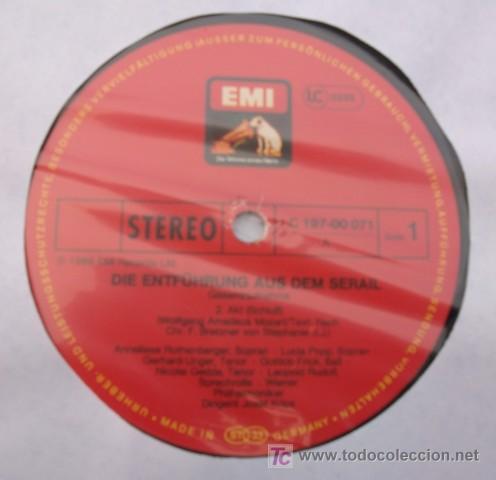 Discos de vinilo: EMI - MOZART - EL SECUESTRO DEL SERAIL - KRIPS - NM - Foto 2