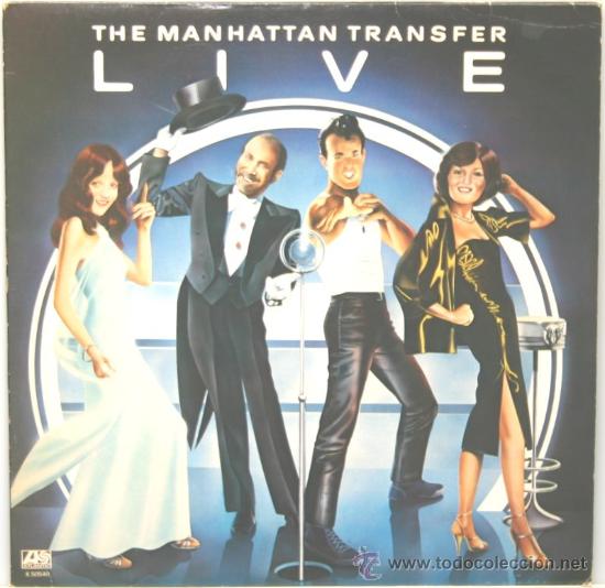 Discos de vinilo: THE MANHATTAN TRANSFER live LP hispavox 1978 - Foto 1