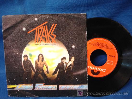 Discos de vinilo: TRAKS - LONG TRAIN RUNNING/ DRUMS POWER - POLYDOR 1982 - Foto 1
